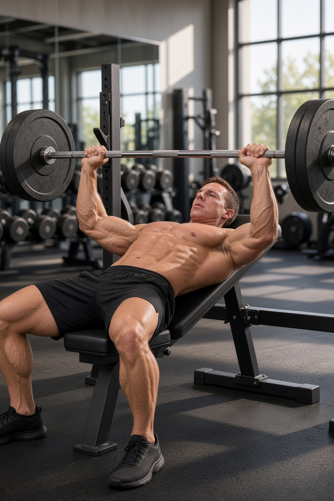 Chest, shoulders, triceps